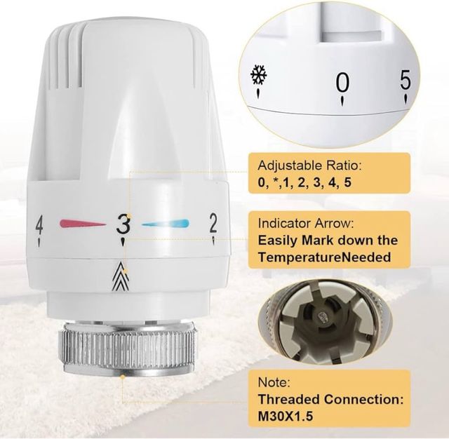 Válvula Termostática (4 unidades) .N