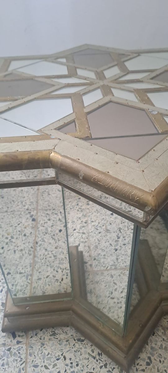 R dubarry Mesa diseño latón y cristal