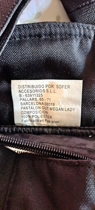 Peto/pantalón moto unisex