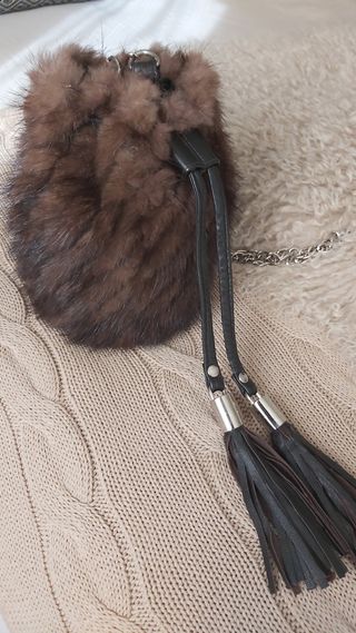 Bolso piel tipo vison