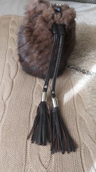 Bolso piel tipo vison