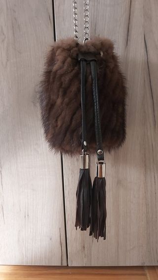 Bolso piel tipo vison
