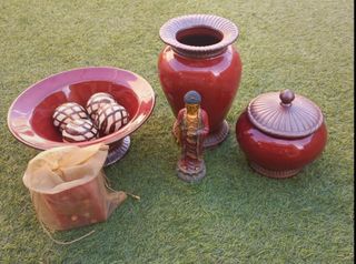 Set Decoración Oriental Cerámica Corte Inglés