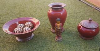 Set Decoración Oriental Cerámica Corte Inglés