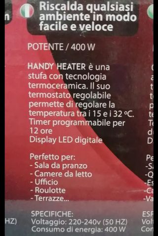 Stufa portatile Handy Heater