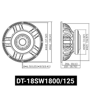 SUBWOOFER 18" DE 1800W RMS NUEVO.