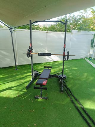 Protector barra pesas musculación