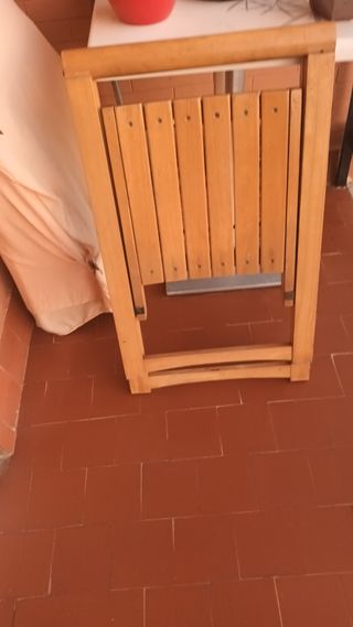 Silla plegable madera