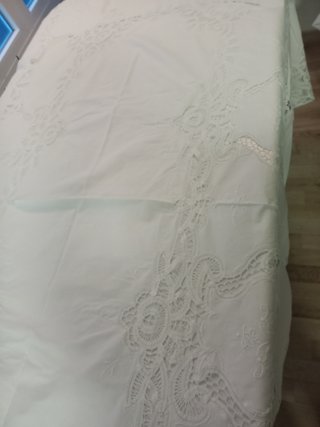 Mantel blanco grande