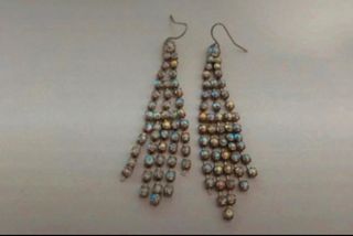 Pendientes largos con brillantitos