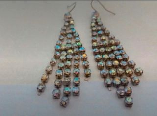 Pendientes largos con brillantitos