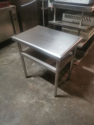 mesa banco acero inoxidable