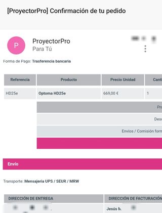 Pack proyector Optoma HD25e Full HD