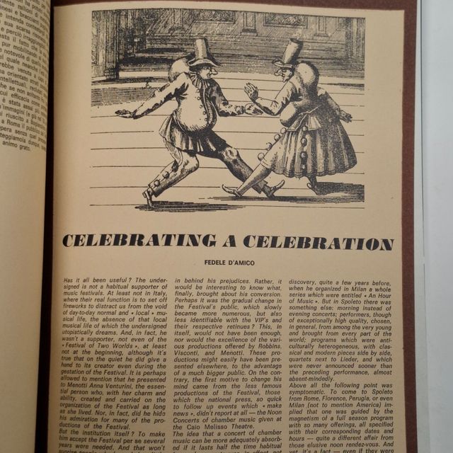 Festival Dei due mondi Spoleto 1977