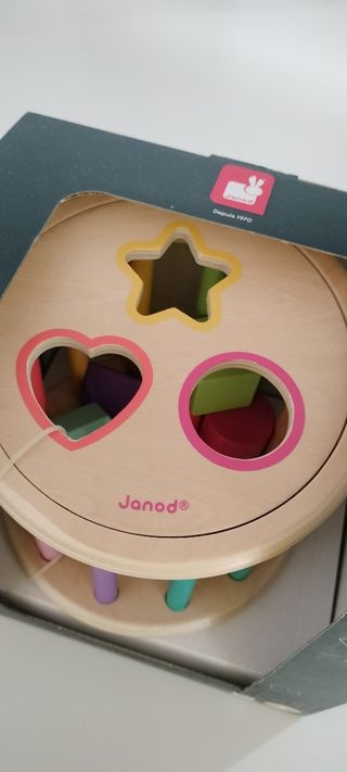  NUEVO Encajable de madera rodante Janod 