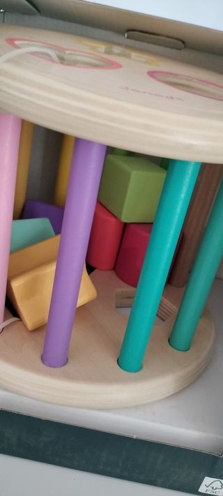  NUEVO Encajable de madera rodante Janod 