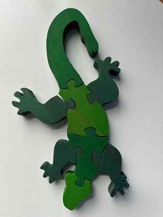 Puzzle de madera de salamandra