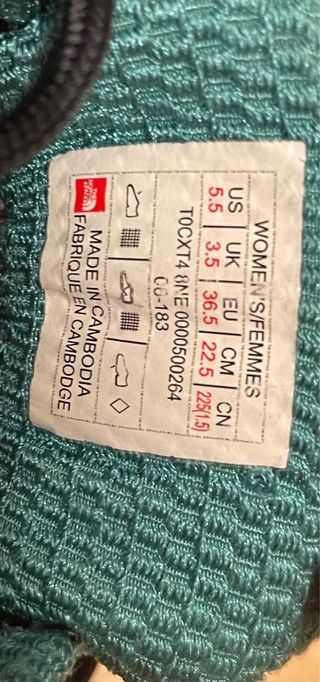 The North Face zapatilla 36.5