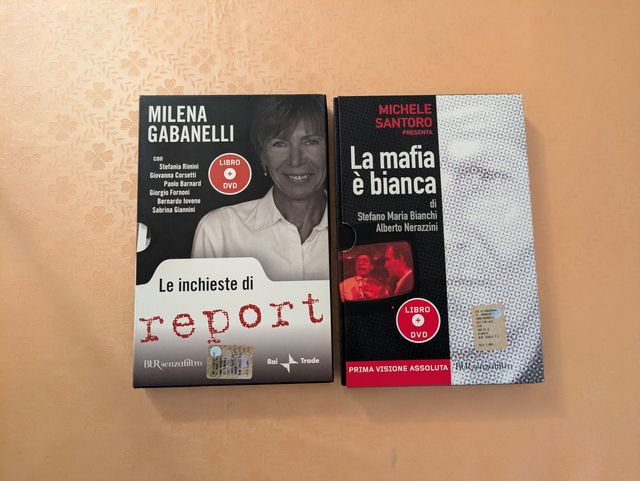 Libri e DVD di Santoro e Gabanelli Report