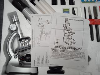 Microscopio y telescopio.