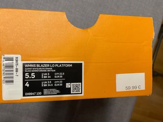 Zapatillas Nike Plataforma Talla 36