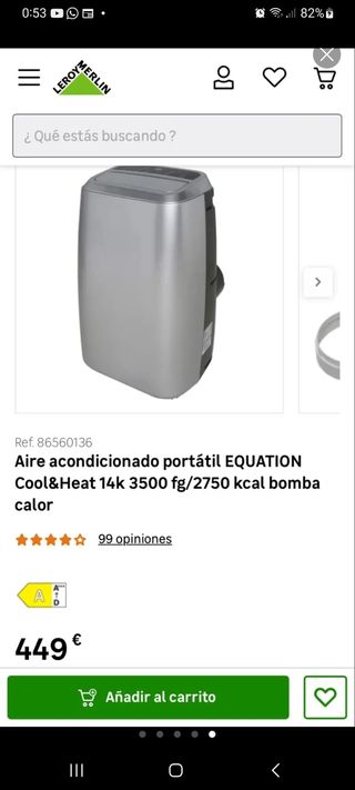 Aire acondicionado portátil