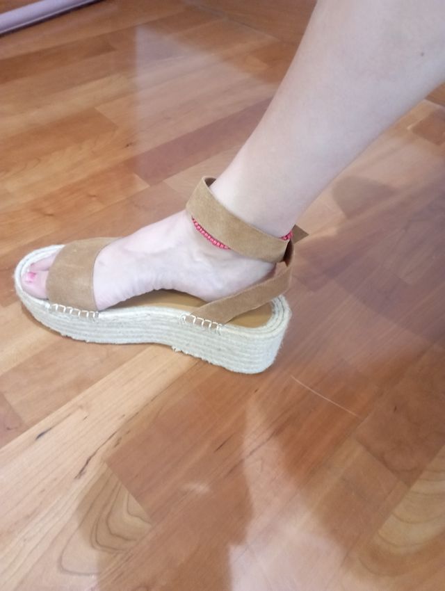 Sandalias de plataforma talla 40