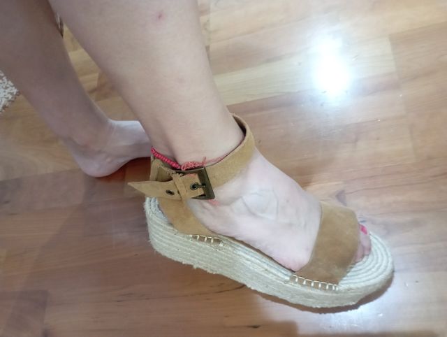 Sandalias de plataforma talla 40