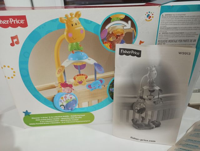 Móvil jirafa musical de Fisher Price