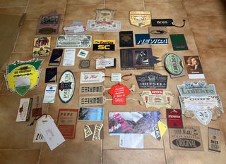 Coleccion etiquetas de vaqueros años 80-90