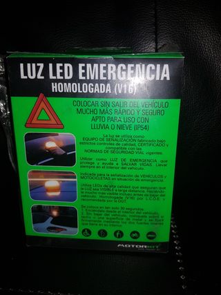 Luz LED emergencia homologada V16