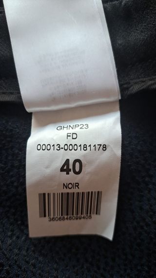 Pantalón de vestir Naf Naf Talla 40, negro y azul 