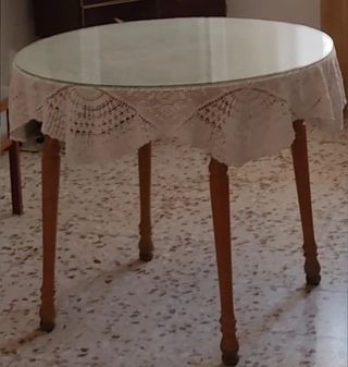 Cristal redondo para mesa de 80cm