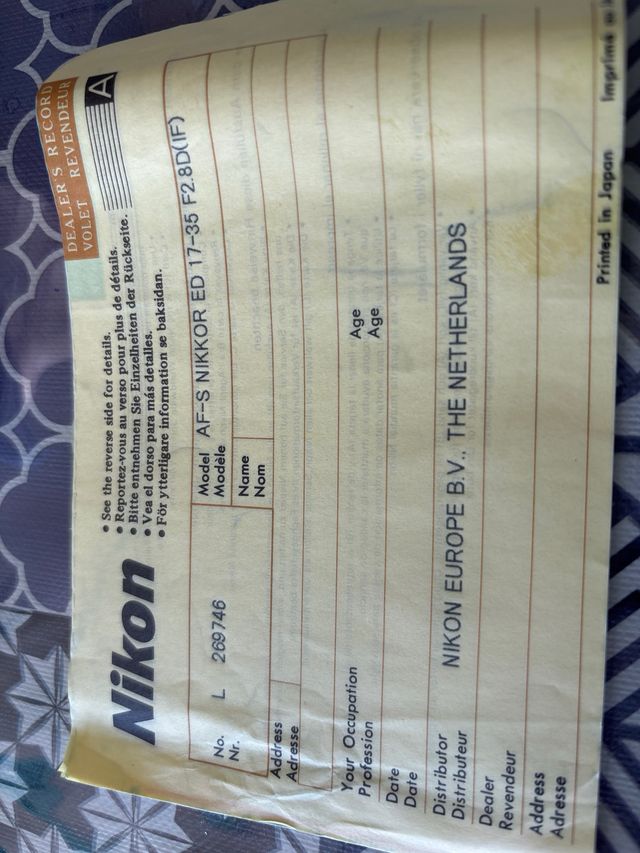 Nikkor AF-S 17-35mm f/2.8 D ED – Gran Angular