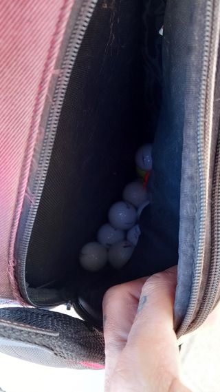 Bolsa palos y bolas de golf