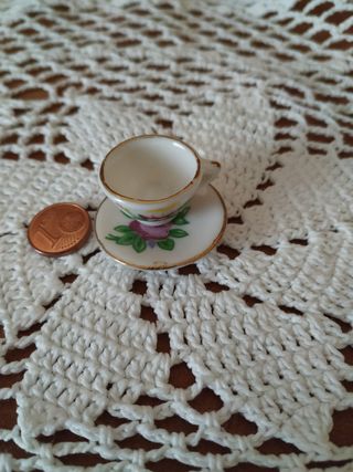 Tazzina con piattino decorati