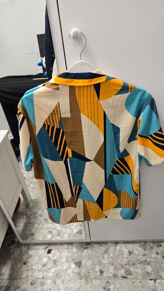 Camicia a maniche corte con stampa