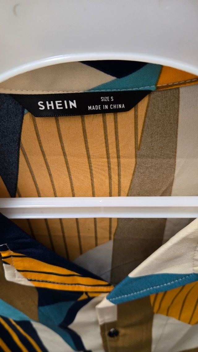 Camicia a maniche corte con stampa