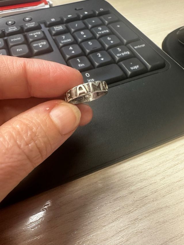 Anillo plata TE AMO