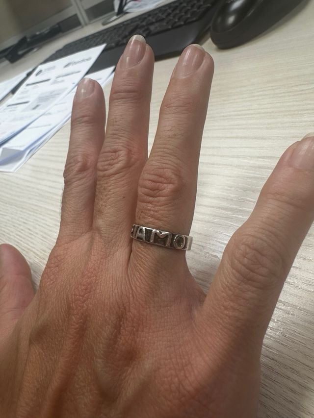 Anillo plata TE AMO