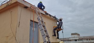 Trabajos en alturas , alpinismo