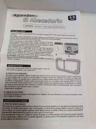Juego Aprendo el abecedario. Educa