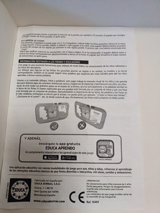 Juego Aprendo el abecedario. Educa