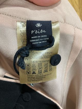 Falda negra de tubo Maison Scotch