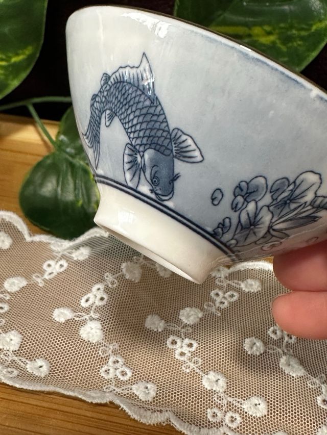 Juego de taza con dibujo tradinacional