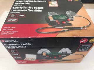 Amoladora doble con eje flexible