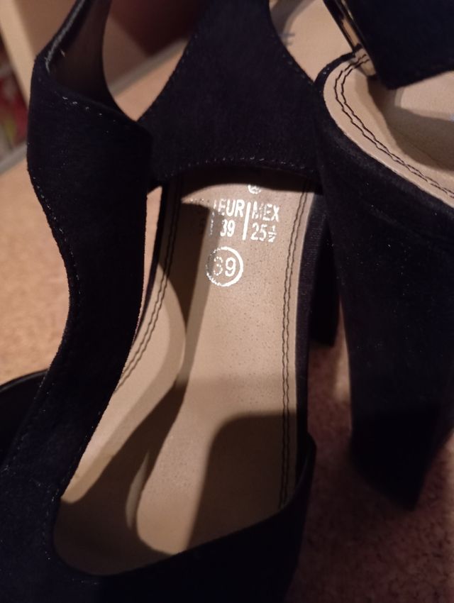 Zapatos tacon negros