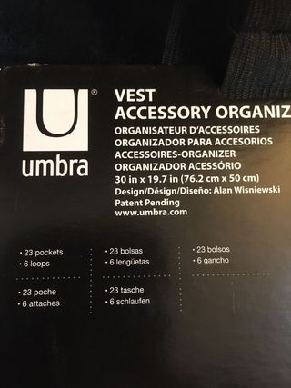 Chaleco organizador Joyas Umbra
