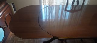 Mesa extensible comedor largo de 165 hasta 239 cm.