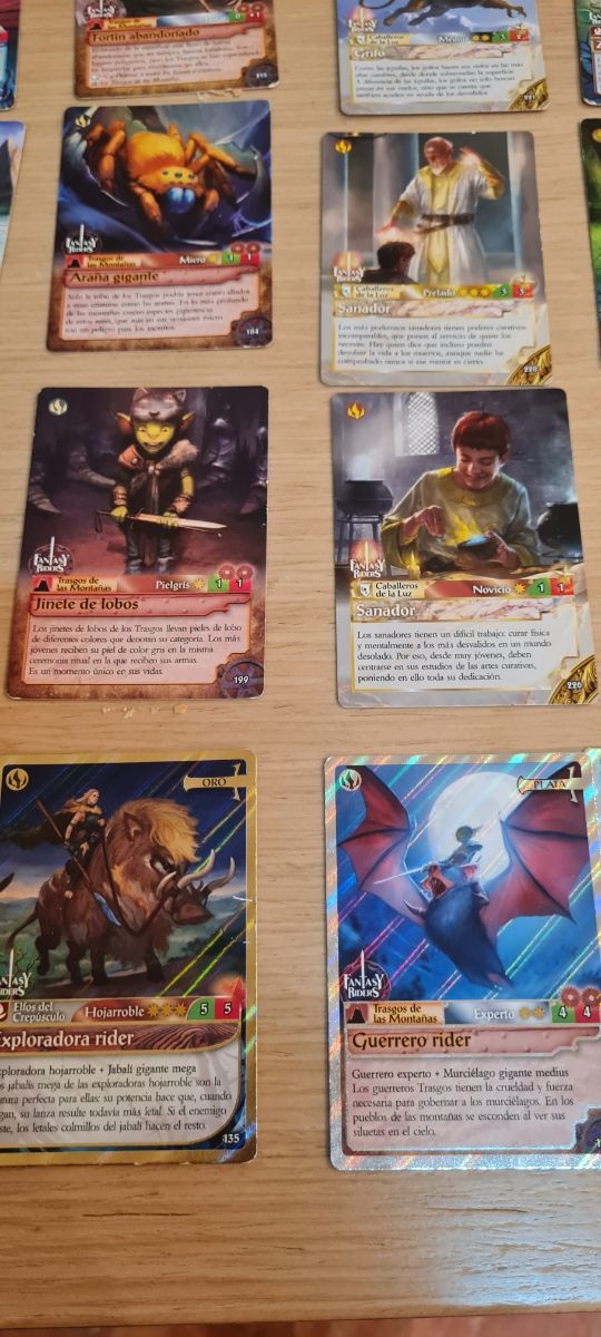 Cartas Fantasy riders.